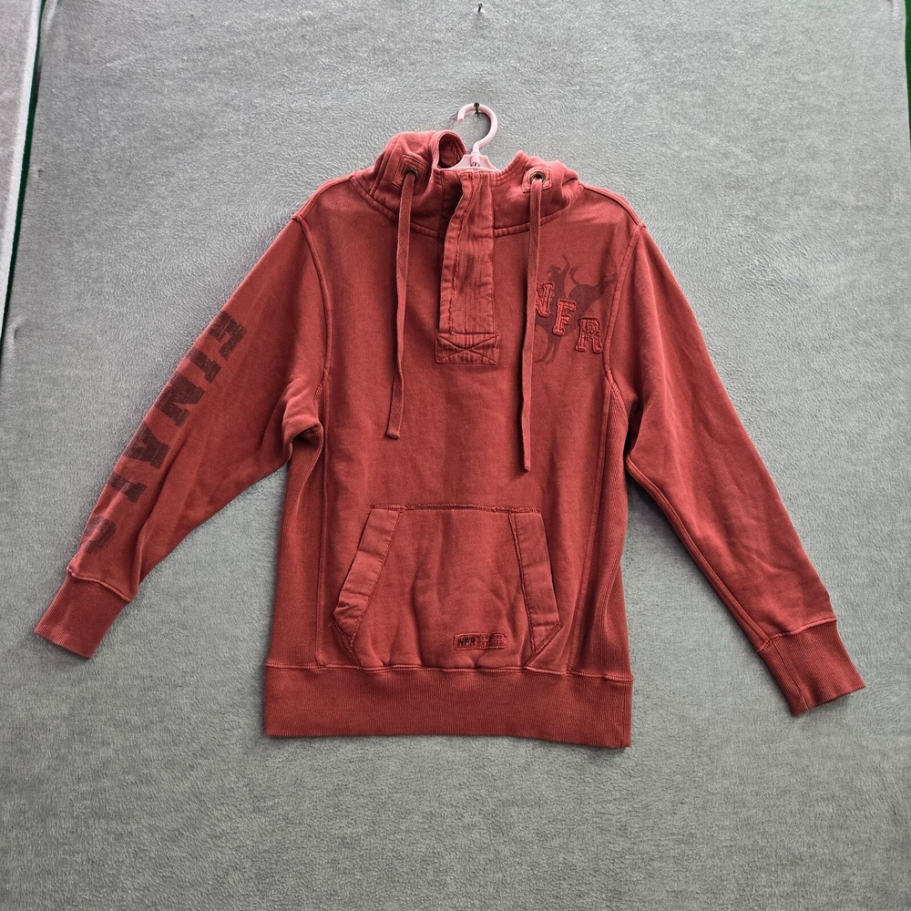 Prorodeo Gear Men Sweatshirt XS Red Hoodie NFR Pocket Drawstring Pullover